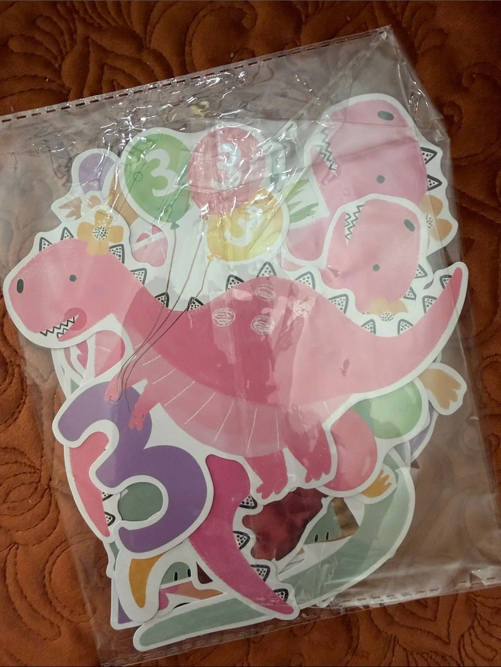 Three Rex Birthday Party Decorations